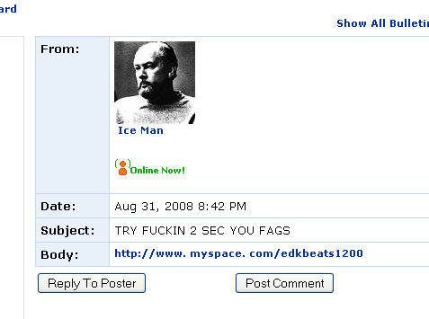 Worst Myspace Marketing Ever